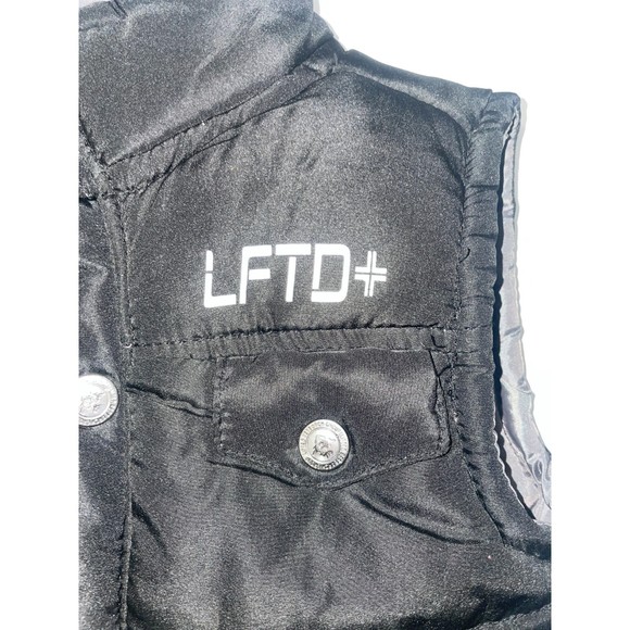LRG SLEEVELESS KIDS BLACK PUFFER JACKET SIZE 24 MONTHS - Picture 2 of 9